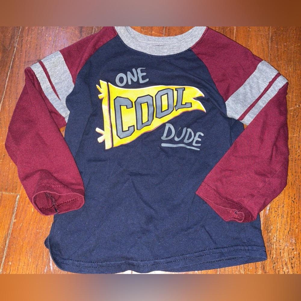 Boys Navy / Maroon shirt “One cool dude”